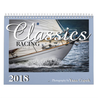 Klassische Yachten, die Kalender 2018 laufen