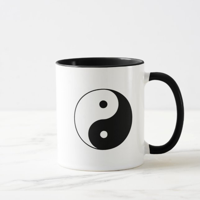 klassische yin~yang Kaffee-Tasse Tasse (Rechts)