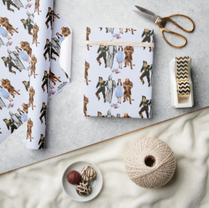 Klassische Zauberer-von-Oz-Figuren-Geschenkpapier Geschenkpapier