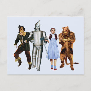 Klassische Zauberer-von-Oz-Figuren Postkarte