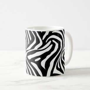 Klassische Zebra-Streifen Kaffeetasse