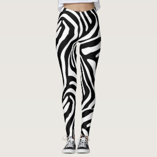 Klassische Zebra-Streifen Leggings