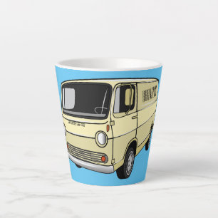 Klassische Zeichentrickillustration eines Vans Milchtasse