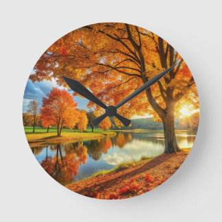 Klassische Zuhause-Uhr "Autumn Style" Runde Wanduhr