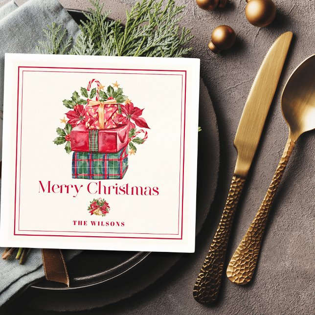 Klassische Zusammenstellung Weihnachtsfeiertage Serviette (Von Creator hochgeladen)