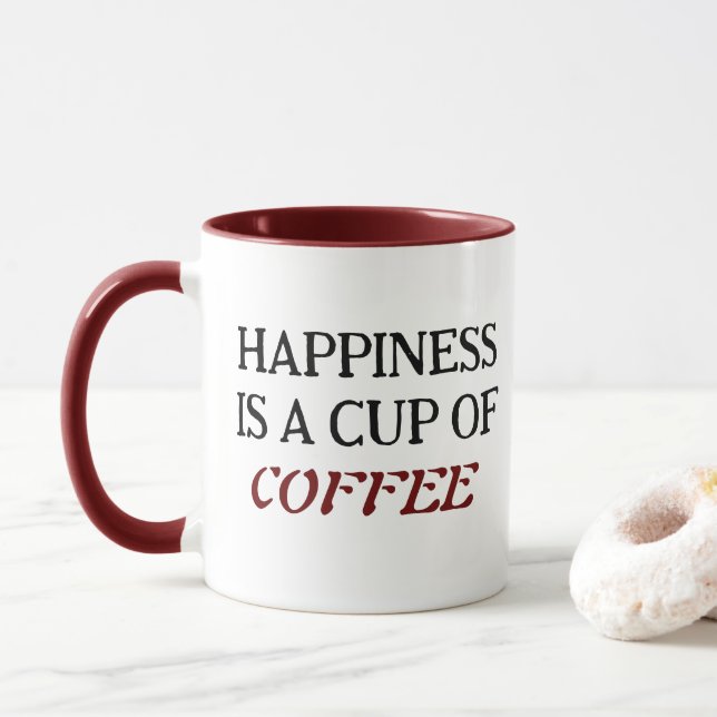 Klassische Zwei-Tone-Tasse Tasse (Mit Donut)