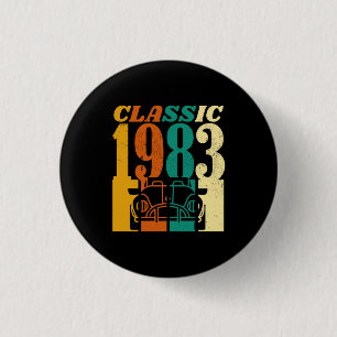 Klassischer 43. Geburtstag 1983 Button