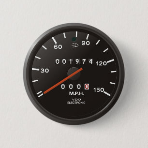 Klassischer 911-Tachometer (altes luftgekühltes Au Button