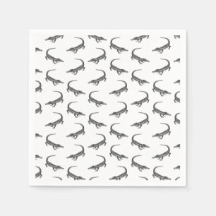 Klassischer Alligator drucken CUSTOM HINTERGRUNDFA Serviette