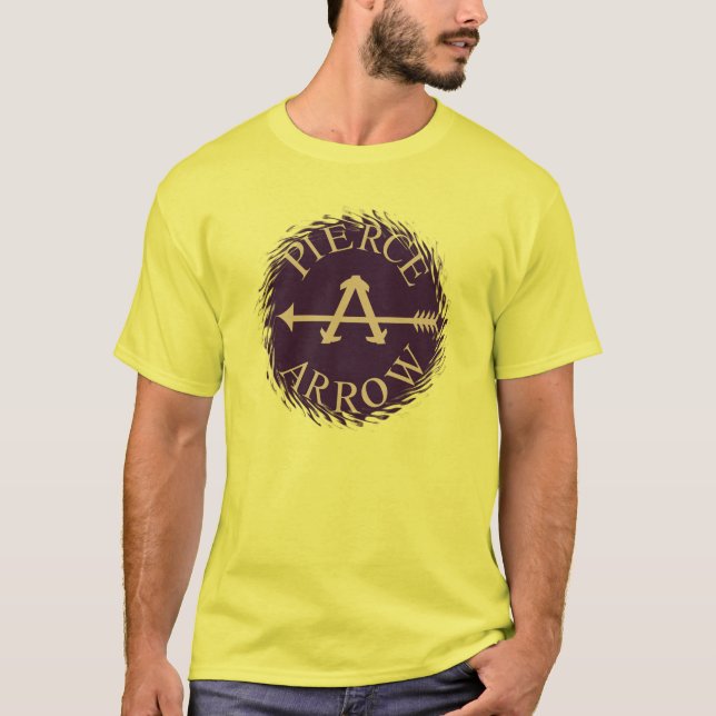Klassischer amerikanischer Autologo Pierce-Pfeil T-Shirt (Vorderseite)