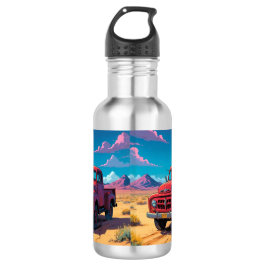 Klassischer amerikanischer Lieferwagen Edelstahlflasche