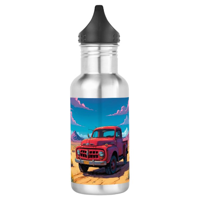 Klassischer amerikanischer Lieferwagen Edelstahlflasche (Links)