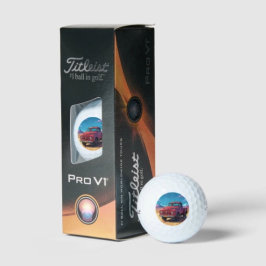 Klassischer amerikanischer Lieferwagen Golfball