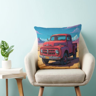 Klassischer amerikanischer Lieferwagen Kissen