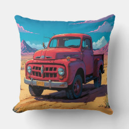 Klassischer amerikanischer Lieferwagen Kissen