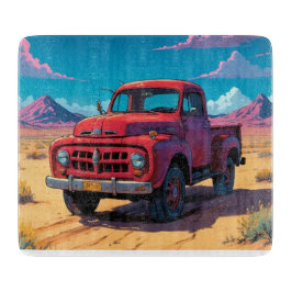 Klassischer amerikanischer Lieferwagen Schneidebrett