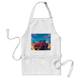 Klassischer amerikanischer Lieferwagen Schürze