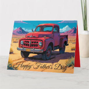 Klassischer amerikanischer Pick-up  Karte