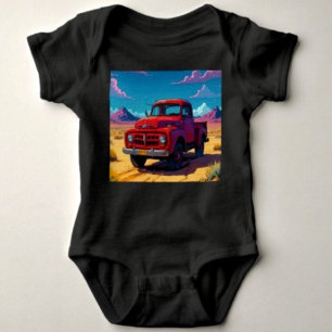 Klassischer amerikanischer Pickup Baby Strampler