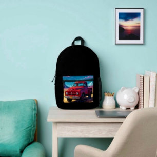 Klassischer amerikanischer Pickup Bedruckter Rucksack