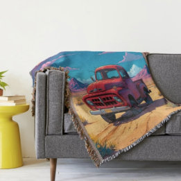 Klassischer amerikanischer Pickup Decke