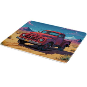 Klassischer amerikanischer Pickup  Schneidebrett