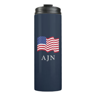 Klassischer amerikanischer Thermobecher mit Monogr Thermosbecher