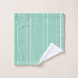 Klassischer Aquamariner Streifen Waschlappen