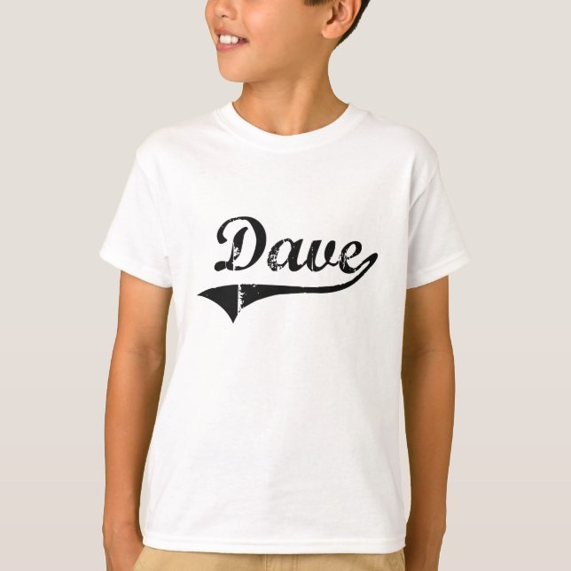 Klassischer Art-Name Daves T-Shirt (Vorderseite)