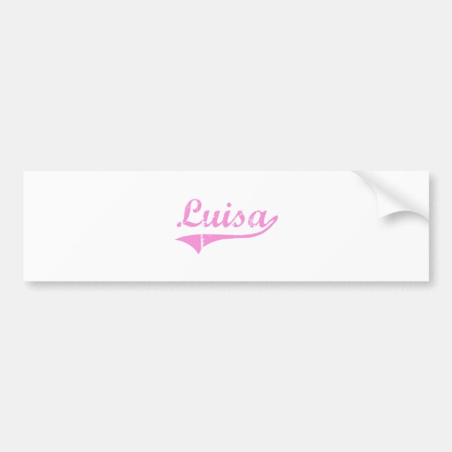 Klassischer Art-Name Luisa Autoaufkleber (Vorne)