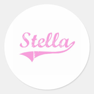Klassischer Art-Name Stella Runder Aufkleber