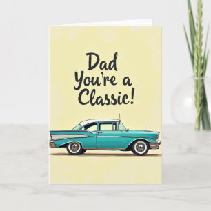Klassischer Auto-Vater Du Bist Ein Star Karte