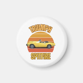Klassischer Autotriumph Spitfire Magnet