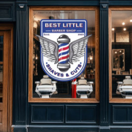 Klassischer Barbershop-Klassiker anpassen Fensteraufkleber