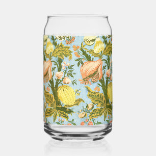 Klassischer barocker Blumen-Frucht-Damaskus-Stoff Dosenglas