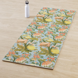 Klassischer barocker Blumen-Frucht-Damaskus-Stoff Yogamatte