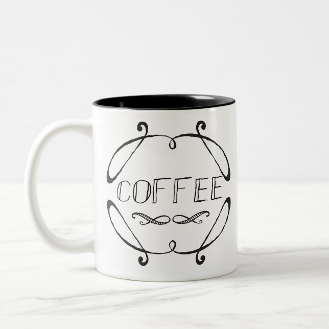 Klassischer Bauernkaffee Zweifarbige Tasse (Links)