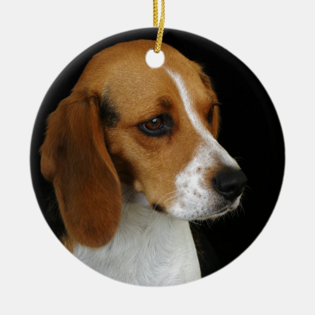 Klassischer Beagle Keramikornament (Vorne)
