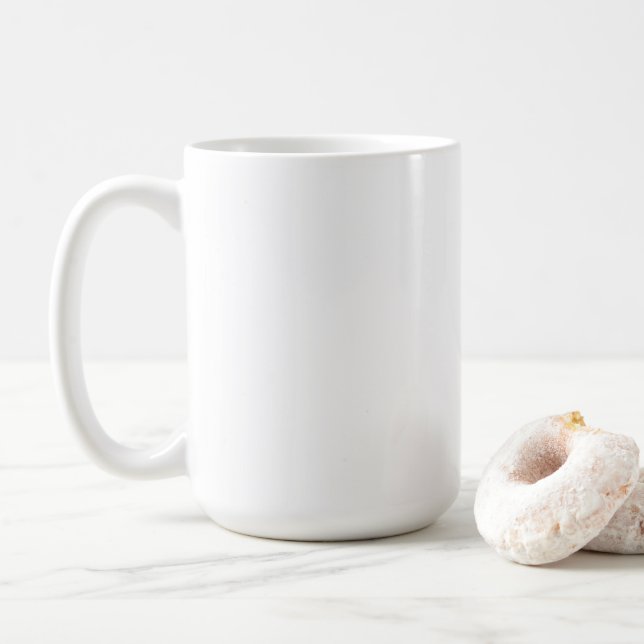 Klassischer Becher, 0,45 l Kaffeetasse (Mit Donut)