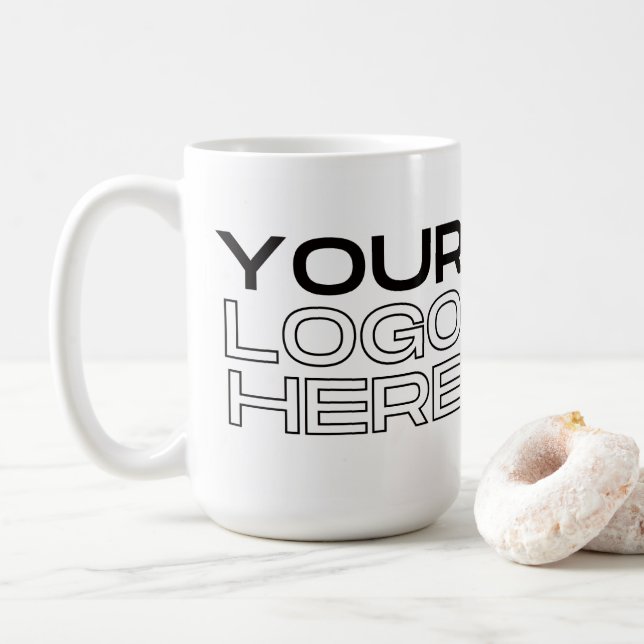 Klassischer Becher, 0,45 l Kaffeetasse (Mit Donut)