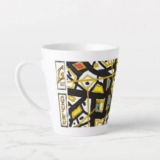 Klassischer Becher 11 oz – GOLD Abstrakte Kunst vo Milchtasse