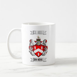 Klassischer Becher Byrne Nachname und Schild Kaffeetasse