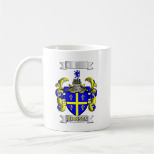 Klassischer Becher Johnson Familienname und Wappen Kaffeetasse