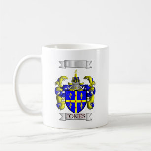 Klassischer Becher Jones Familienname und Logo Kaffeetasse