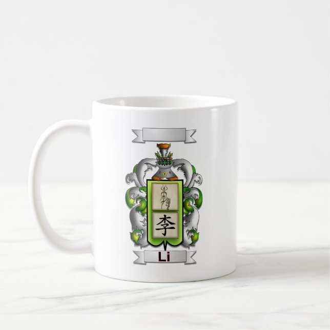 Klassischer Becher Li Nachname und Schild Kaffeetasse (Links)