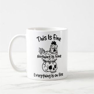 Klassischer Becher - Lustiger Humor über wilde Hüh Kaffeetasse