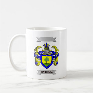 Klassischer Becher Martinez Familienname und Wappe Kaffeetasse
