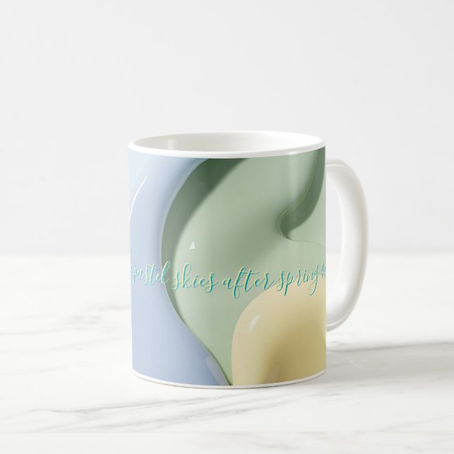 Klassischer Becher mit stilvollem abstraktem Grafi Kaffeetasse (VorderseiteRechts)