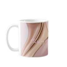Klassischer Becher mit stilvollem abstraktem Grafi