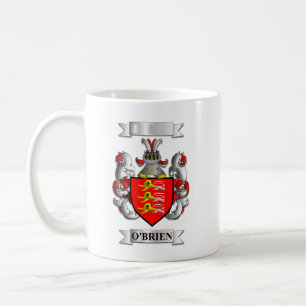 Klassischer Becher O'Brien Familienname und Wappen Kaffeetasse